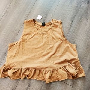 Cute Ruffled Cropped  Top